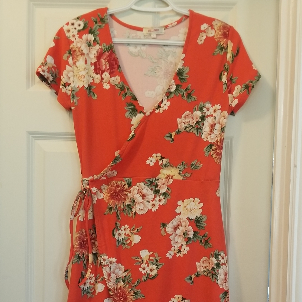 Midi wrap dress